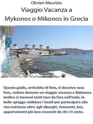 cover image of Mykonos o Mikonos vacanze in Grecia